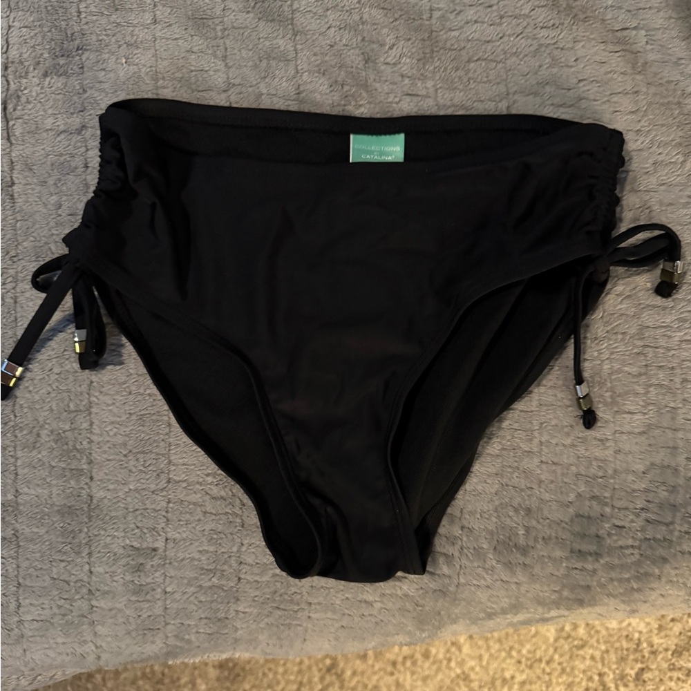Black Swimsuit Bottom with Ties